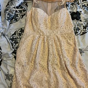 Light pink dress from David’s bridal. Never worn!